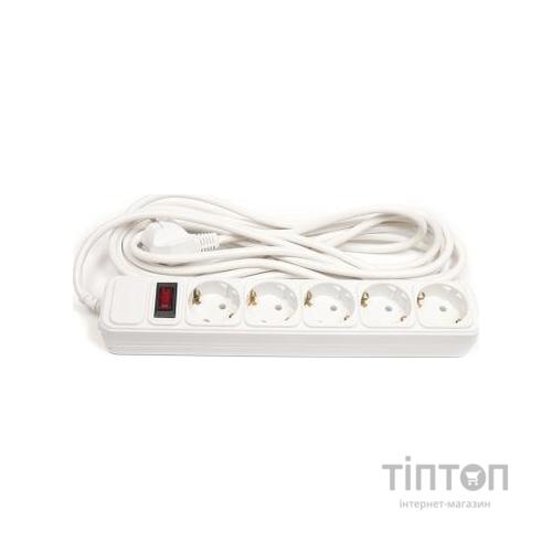 Мережевий фільтр живлення PowerPlant 5 м, 5 розеток, евростандарт (JY-1056/5) (PPSA10M50S5)