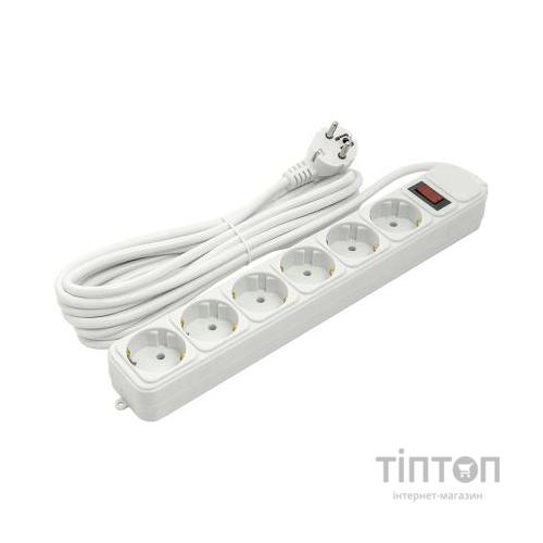 Мережевий фільтр живлення PowerPlant 5 м, 6 розеток (JY-1057/5) (PPSA10M50S6)