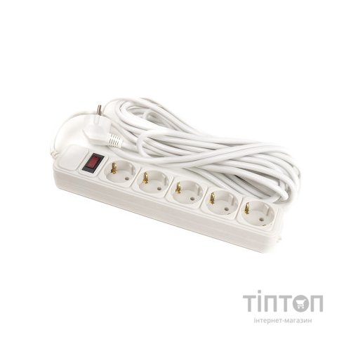 Мережевий фільтр живлення PowerPlant 7 м, 5 розеток, 3x1.5мм2, евростандарт (JY-1056/7) (PPSA10M70S5B)