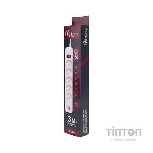 Мережевий фільтр живлення ProLogix PRS-075P5CUSB-30W