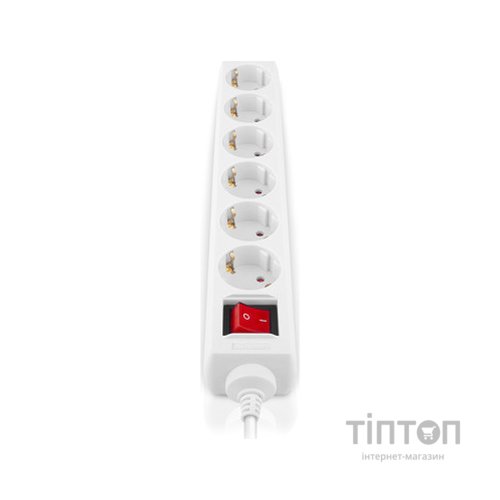 Мережевий фільтр живлення REAL-EL RS-6 Protect M 3m, white (EL122300033)