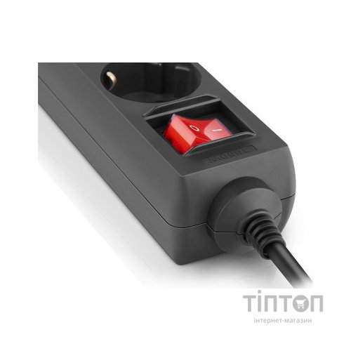 Мережевий фільтр живлення REAL-EL RS-6 Protect M 5m, black (EL122300036)