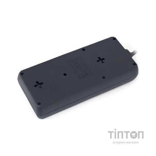 Мережевий фільтр живлення REAL-EL RS-8 Protect 5m, black (EL122300024)