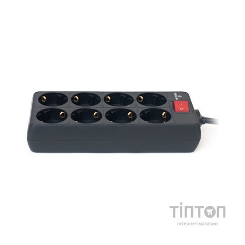 Мережевий фільтр живлення REAL-EL RS-8 Protect 5m, black (EL122300024)