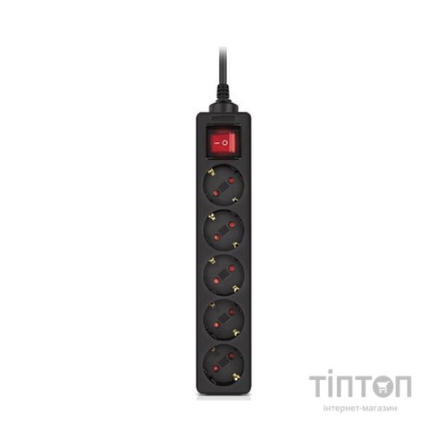 Мережевий фільтр живлення REAL-EL RS-Protect M 1.8m, black (EL122300026)