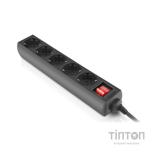 Мережевий фільтр живлення REAL-EL RS-Protect M 1.8m, black (EL122300026)