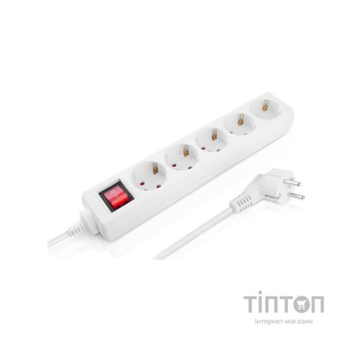 Мережевий фільтр живлення REAL-EL RS-Protect M 1.8m, white (EL122300025)