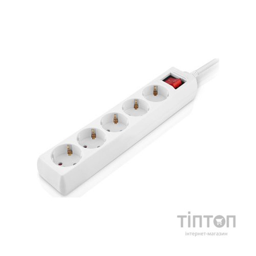 Мережевий фільтр живлення REAL-EL RS-Protect M 1.8m, white (EL122300025)