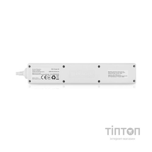 Мережевий фільтр живлення REAL-EL RS-Protect M 3m, white (EL122300027)