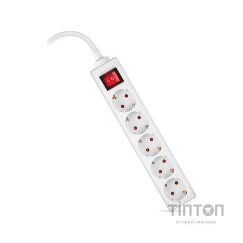 Мережевий фільтр живлення REAL-EL RS-Protect M 5m, white (EL122300029)