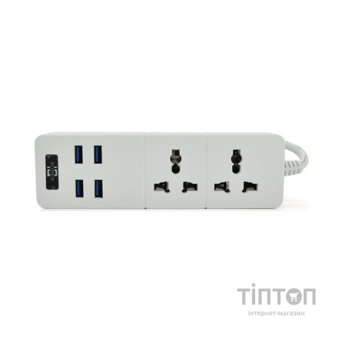 Мережевий фільтр живлення Voltronic TВ-Т07, 2роз, 4*USB White (ТВ-Т07-White)