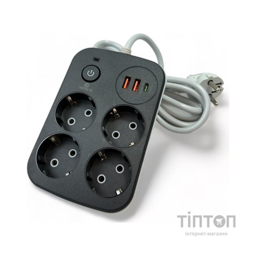 Мережевий фільтр живлення XoKo XK-SP-4-2-1-BK