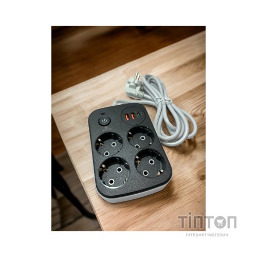 Мережевий фільтр живлення XoKo XK-SP-4-2-1-BK