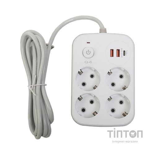 Мережевий фільтр живлення XoKo XK-SP-4-2-1-WH