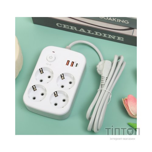 Мережевий фільтр живлення XoKo XK-SP-4-2-1-WH