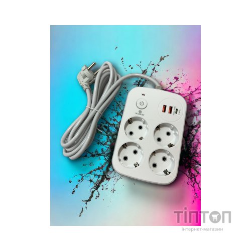 Мережевий фільтр живлення XoKo XK-SP-4-2-1-WH