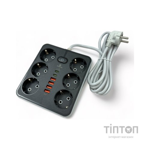 Мережевий фільтр живлення XoKo XK-SP-6-4-2-BK