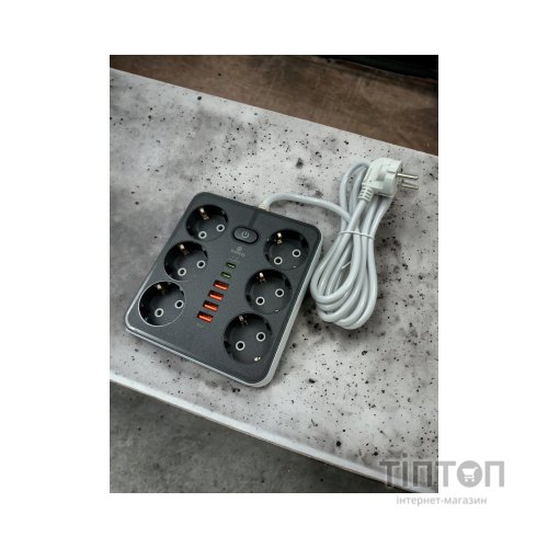 Мережевий фільтр живлення XoKo XK-SP-6-4-2-BK