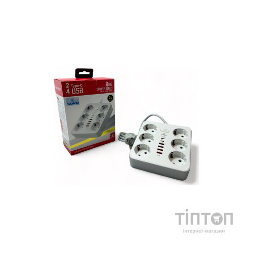 Мережевий фільтр живлення XoKo XK-SP-6-4-2-WH