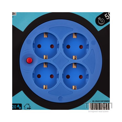 Мережевий подовжувач 2E 2E-CR4315IP20M50