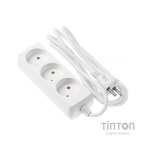 Мережевий подовжувач 2E 3 розетки, 1.8м (2E-U03M1.8)