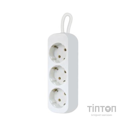 Мережевий подовжувач Defender E318 1.8 m 3 роз white (99221)