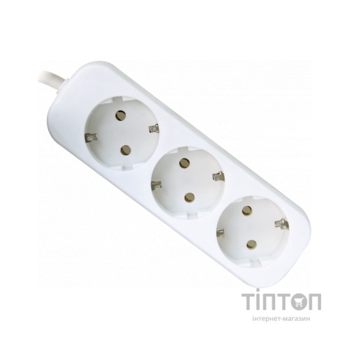 Мережевий подовжувач Defender E330 3.0 m 3 роз white (99222)