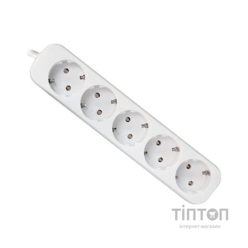 Мережевий подовжувач Defender E550 5.0 m 5 роз white (99231)