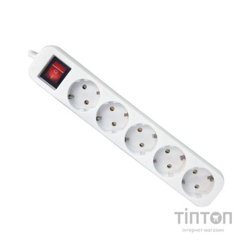 Мережевий подовжувач Defender S518 1.8 m 5 роз switch white (99241)