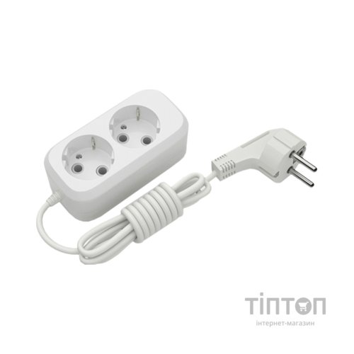 Мережевий подовжувач Electrum C-ES-1789 5.0m, 2 роз, white (C-ES-1789)