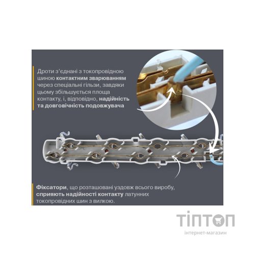 Мережевий подовжувач Electrum C-ES-1811 3.0m, 3 роз, white (C-ES-1811)