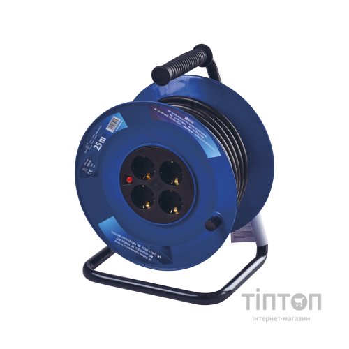 Мережевий подовжувач EMOS катушка 4 роз., 25 м (P09225M)