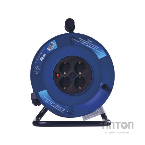 Мережевий подовжувач EMOS катушка 4 роз., 40 м (P09240M)