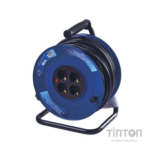 Мережевий подовжувач EMOS катушка 4 роз., 40 м (P09240M)