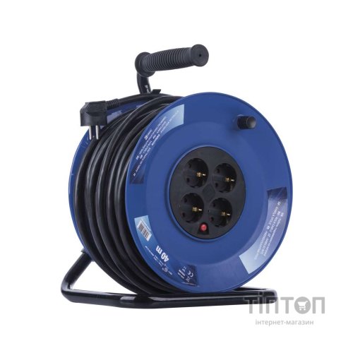 Мережевий подовжувач EMOS катушка 4 роз., 40 м (P09240M)