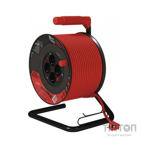 Мережевий подовжувач EMOS катушка 4 роз., 50 м (P092501)