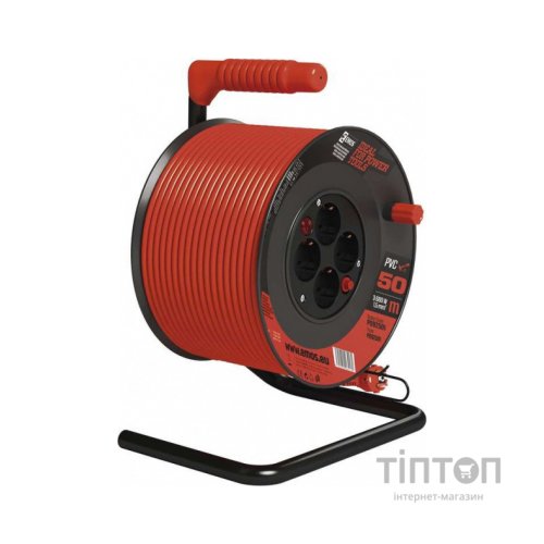 Мережевий подовжувач EMOS катушка 4 роз., 50 м (P092501)