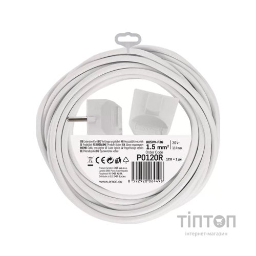 Мережевий подовжувач EMOS P0120R