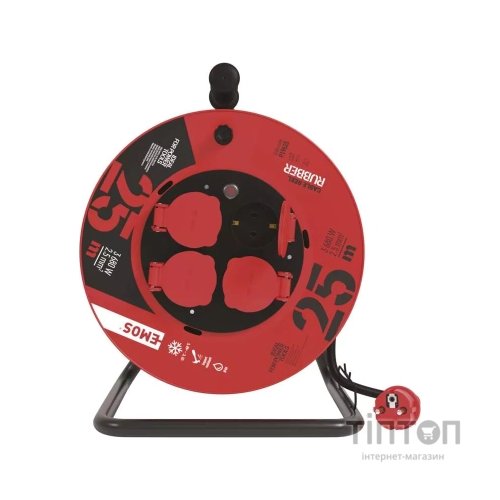 Мережевий подовжувач EMOS P19625, 25m, 2.5mm2 (P19625)