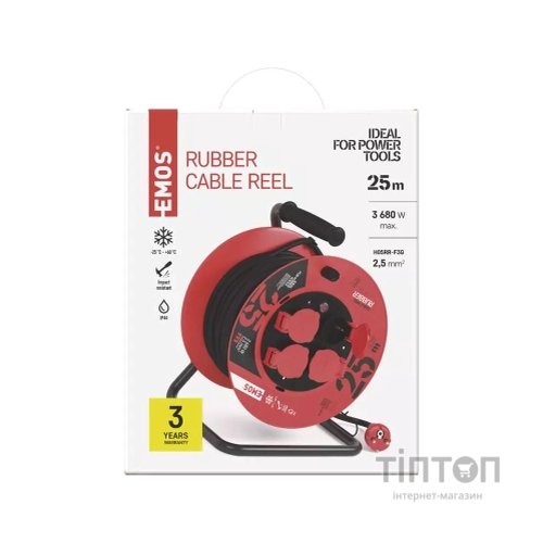 Мережевий подовжувач EMOS P19625, 25m, 2.5mm2 (P19625)