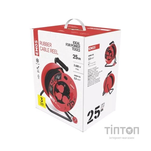 Мережевий подовжувач EMOS P19625, 25m, 2.5mm2 (P19625)