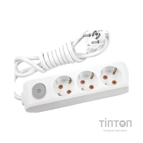 Мережевий подовжувач Panasonic X-tendia із заземленням 3 розетки, 3м (WLTA04332GR-UA)