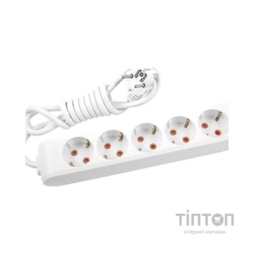 Мережевий подовжувач Panasonic X-tendia із заземленням 5 розетки, 2м (WLTB04522GR-UA)