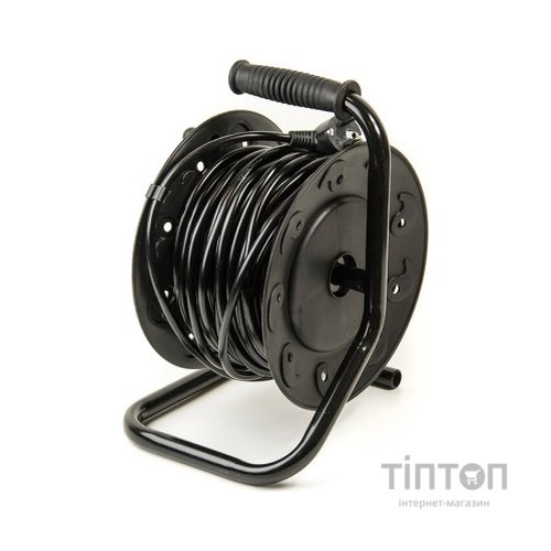 Мережевий подовжувач PowerPlant катушка 20 м, 2x1.0мм2, 8А, 4 розетки (JY-2000/20) (PPRA08M200S4)