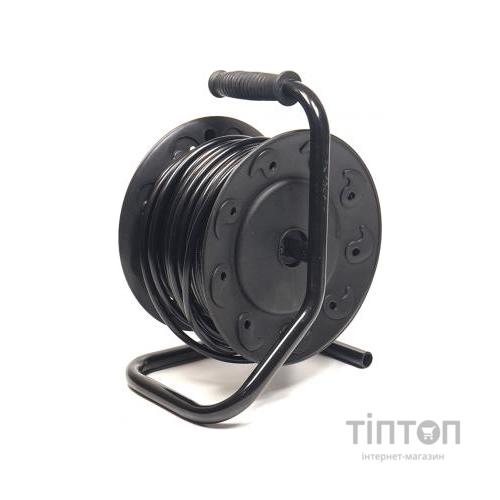 Мережевий подовжувач PowerPlant на катушке 25 м, 4 розетки (JY-2002/25) (PPRA10M250S4)