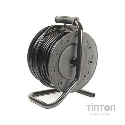 Мережевий подовжувач PowerPlant на катушке 30 м, 4 розетки (JY-2002/30) (PPRA10M300S4)