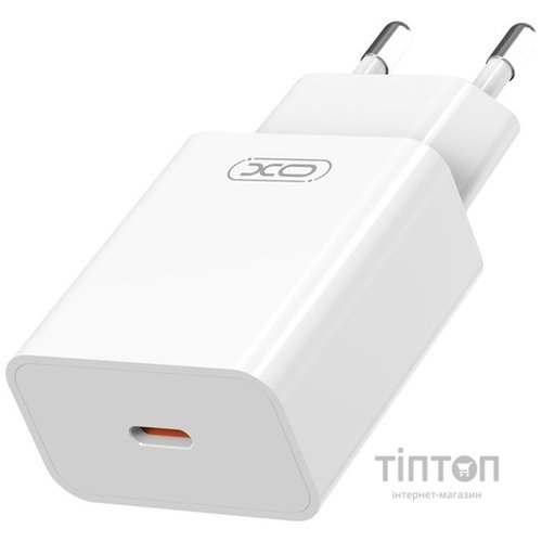 Мережевий зардний пристрій XO L126 - 20W PD Single port USB-C White