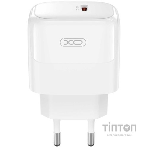 Мережевий зардний пристрій XO L136 - 20W PD Single port USB-C White