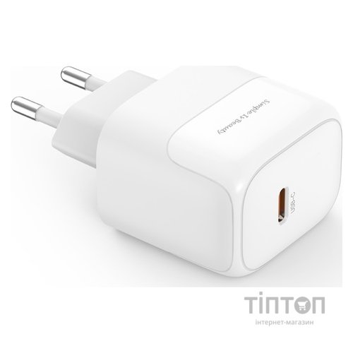 Мережевий зардний пристрій XO L136 - 20W PD Single port USB-C White