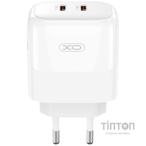 Мережевий зардний пристрій XO L140 - 35W PD Dual port USB-C White